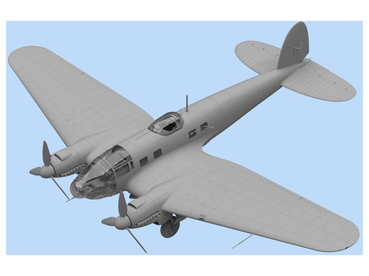 ICM 1/48 He 111H-6 North Africa, WWII German Bomber | 4823044405763