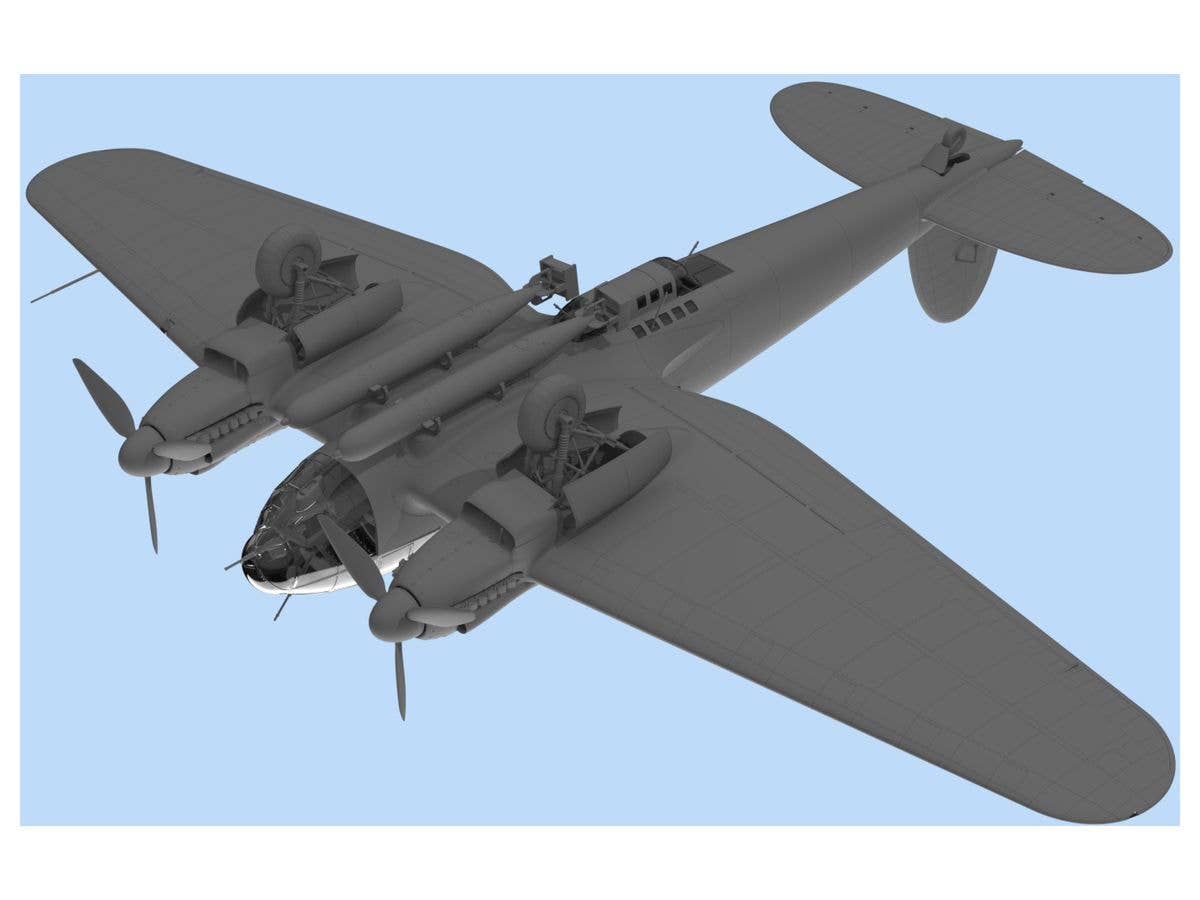 ICM 1/48 He 111H-6 North Africa, WWII German Bomber | 4823044405763
