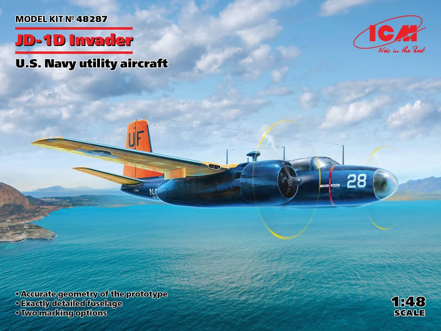 ICM 1/48 Jd-1D, U.S. Navy Utility Aircraft | 4823044408474