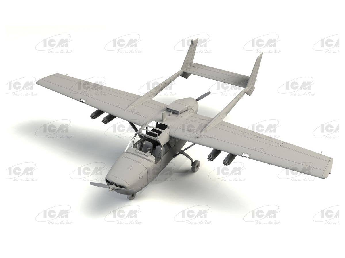 ICM 1/48 Cessna O-2A Skymaster, American Reconnaissance Aircraft, New Molds | 4823044406326