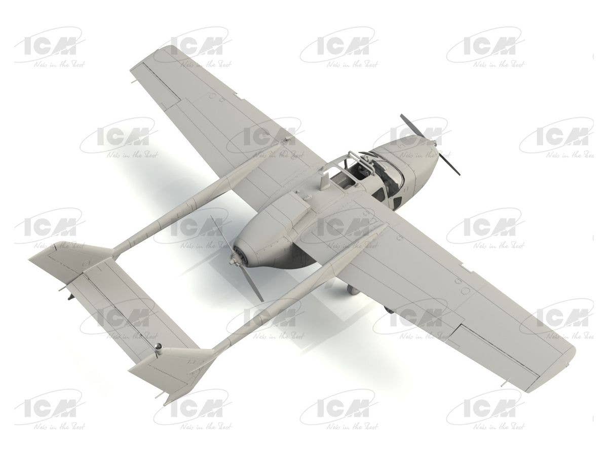 ICM 1/48 Cessna O-2A Skymaster, American Reconnaissance Aircraft, New Molds | 4823044406326