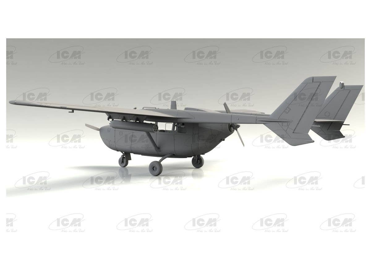 ICM 1/48 Cessna O-2A Skymaster, American Reconnaissance Aircraft, New Molds | 4823044406326