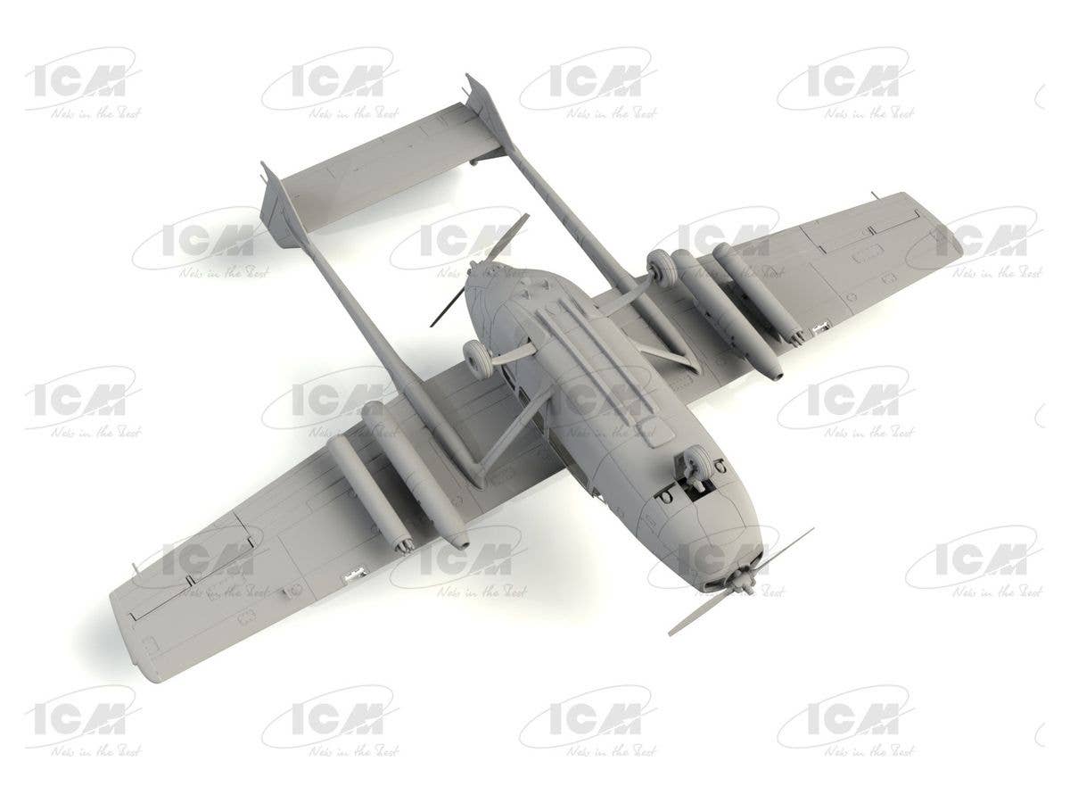ICM 1/48 Cessna O-2A Skymaster, American Reconnaissance Aircraft, New Molds | 4823044406326