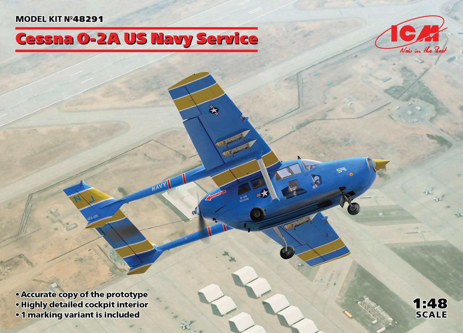 ICM 1/48 Cessna O-2A US Navy Service | 4823044406333