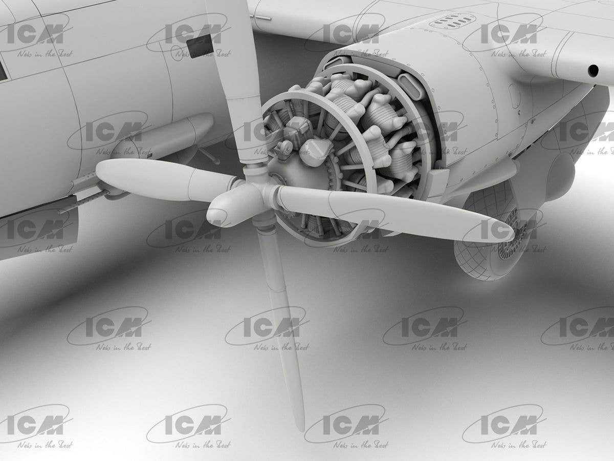 ICM 1/48 B-26B Marauder, WWII American Bomber (100% new molds), Aircraft | 4823044409457