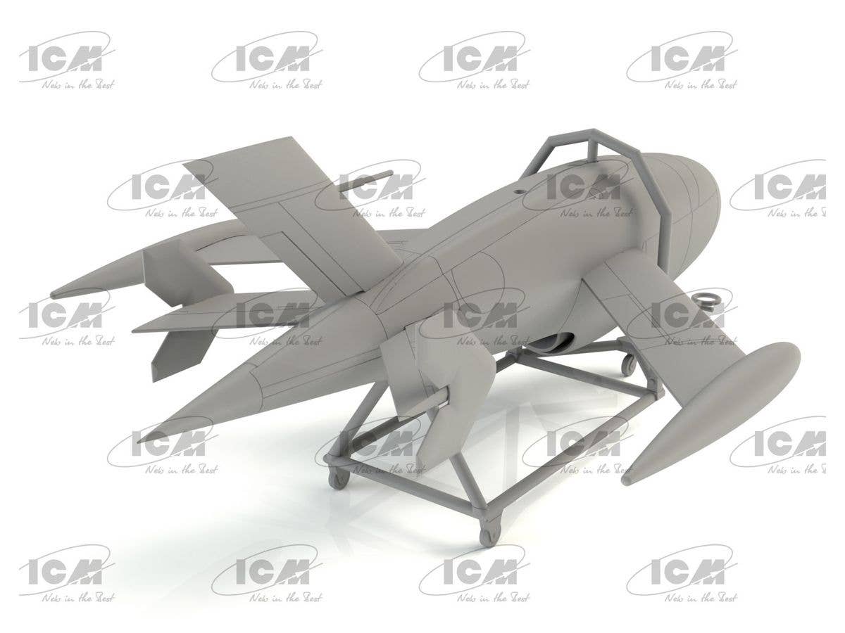 ICM 1/48 Q-2A (KDA-1) Firebee with trailer (1 airplane and trailer) | 4823044407644