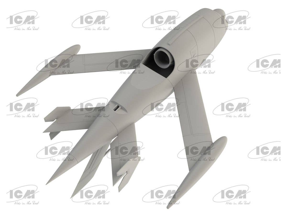 ICM 1/48 Q-2A (KDA-1) Firebee with trailer (1 airplane and trailer) | 4823044407644
