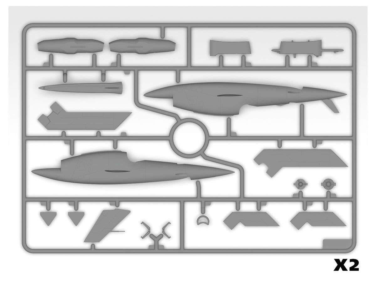 ICM 1/48 Q-2C (BQM-34A) Firebee, US Drone (2 airplanes and pilons) (100% new molds) | 4823044407675