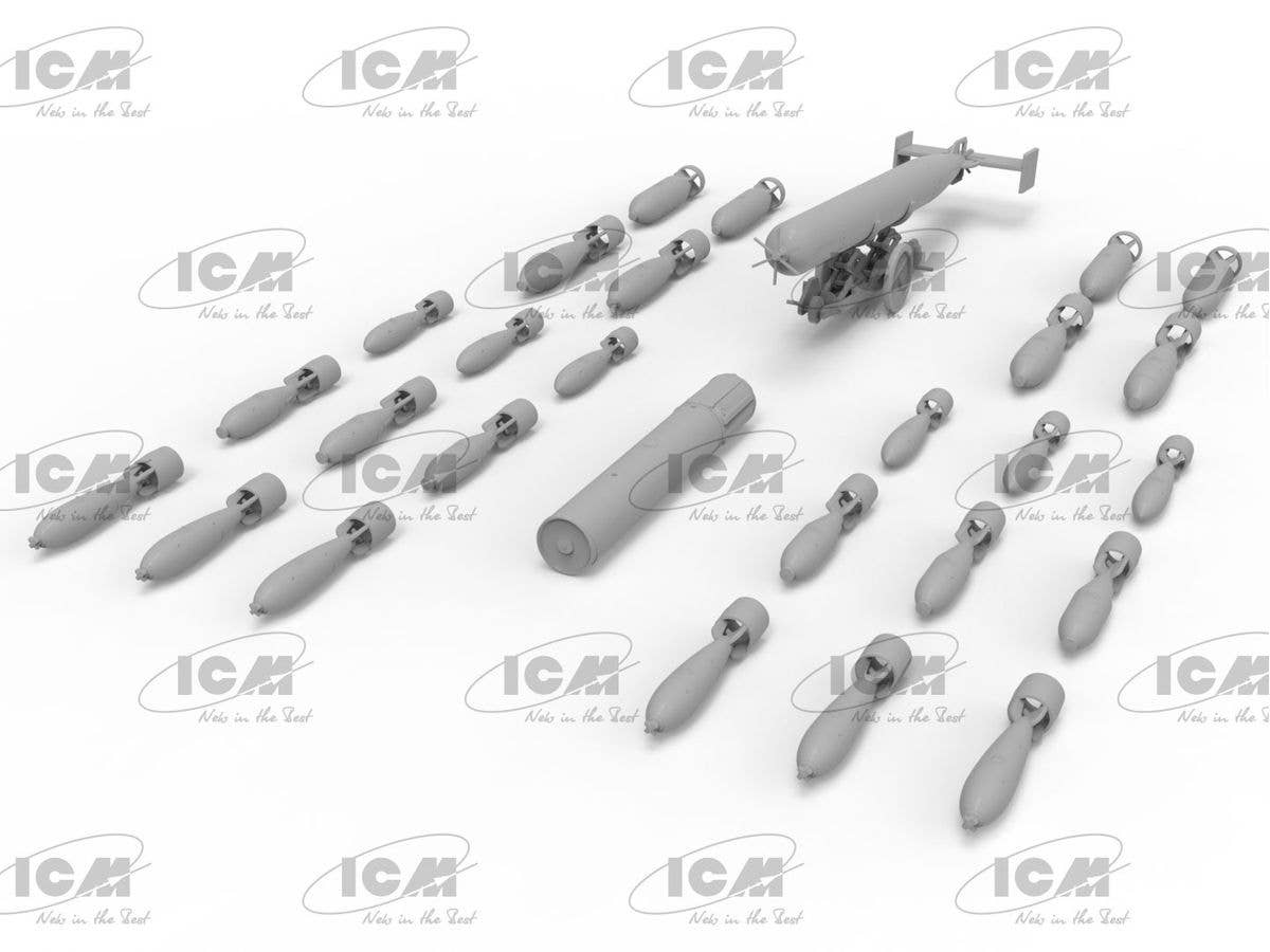 ICM 1/48 WWII British Aircraft Armament (100% new molds), Equipment | 4823044409495