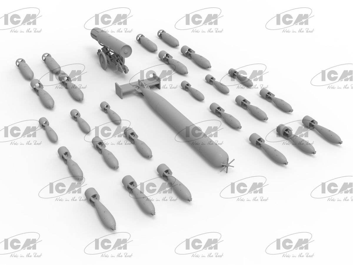 ICM 1/48 WWII British Aircraft Armament (100% new molds), Equipment | 4823044409495