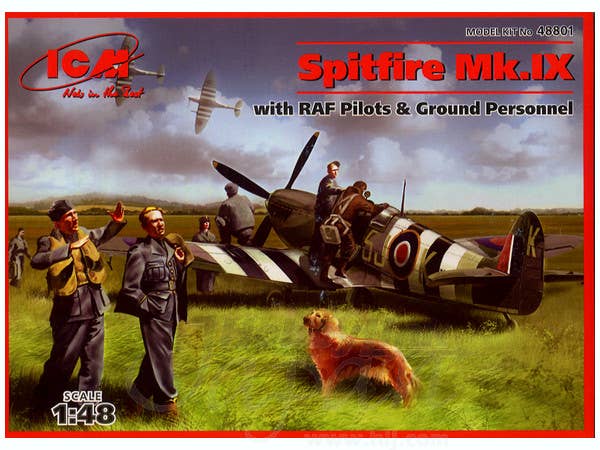 ICM 1/48 Spitfire Mk.IX with RAF Pilots and Ground Personnel | 4823044400553