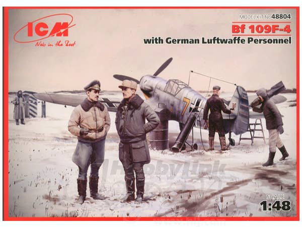 ICM 1/48 Bf 109F-4 with German Luftwaffe Personnel | 4823044403080