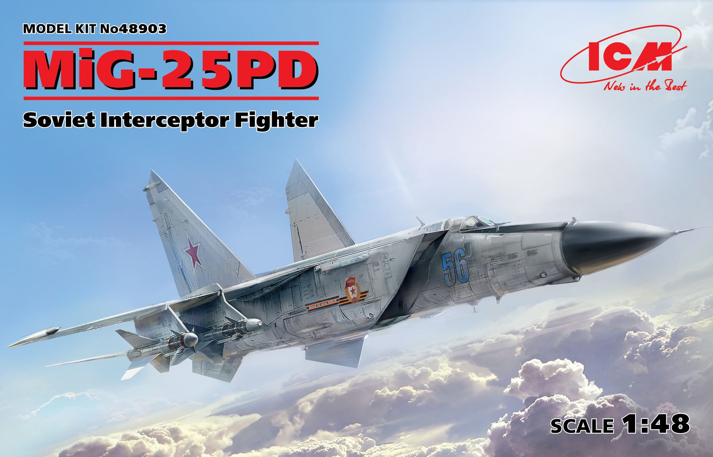 ICM 1/48 MiG-25 PD, Soviet Interceptor Fighter | 4823044404957
