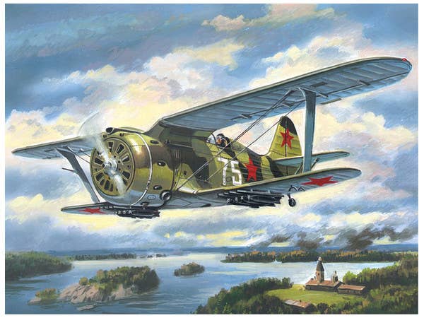 ICM 1/72 I-153 'Chaika', WWII Soviet Biplane Fighter | 4823044402557