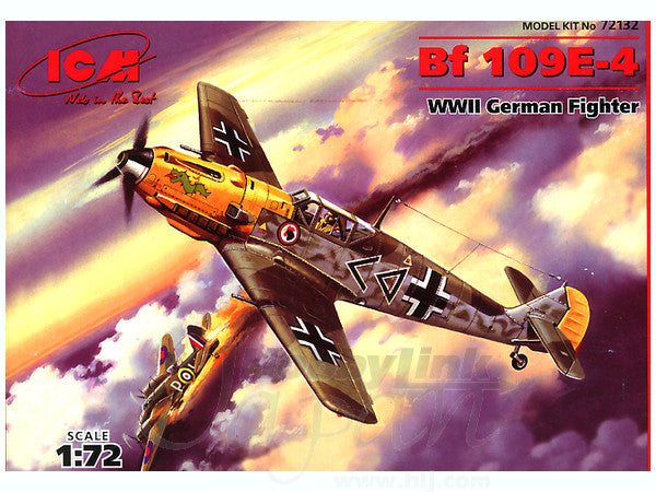ICM 1/72 Messerschmitt Bf 109E-4, WWII German Fighter | 4823044400409