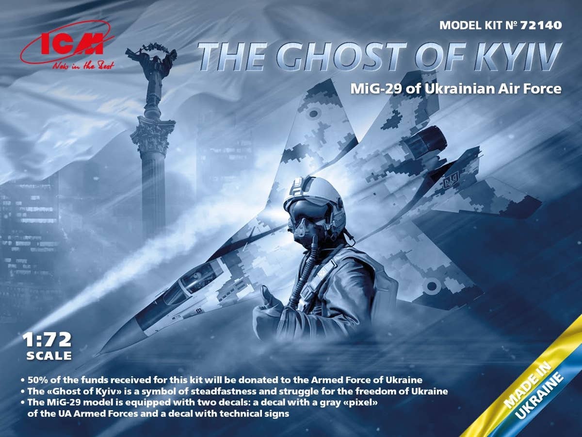 ICM 1/72 The Ghost of Kyiv MiG-29 of Ukrainian Air Force, Special New Item | 4823044409242