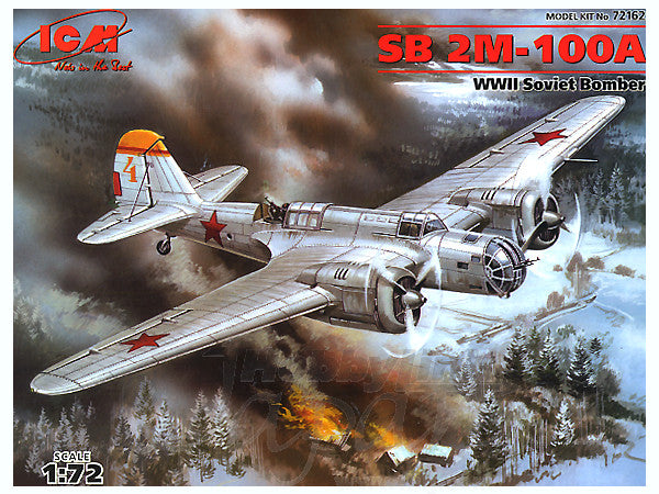 ICM 1/72 SB 2M-100A, WWII Soviet Bomber | 4823044401604