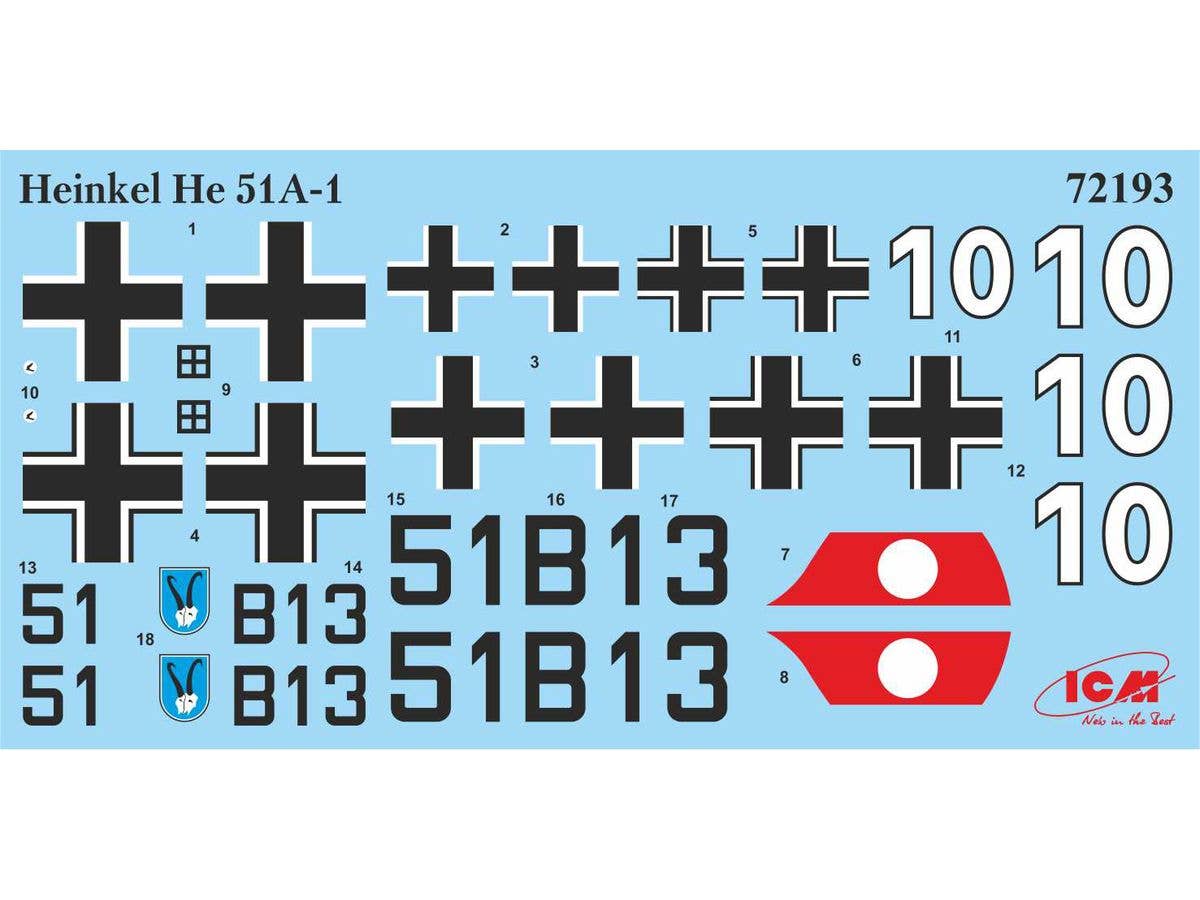 ICM 1/72 Biplanes of the 1930s and 1940s (Не-51A-1, Ki-10-II, U-2/Po-2VS), Aircraft | 4823044409372