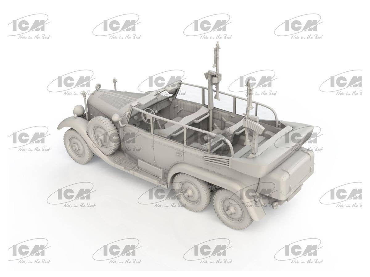 ICM 1/72 Type G4 Partisanenwagen with MG 34, WWII German vehicle | 4823044408542