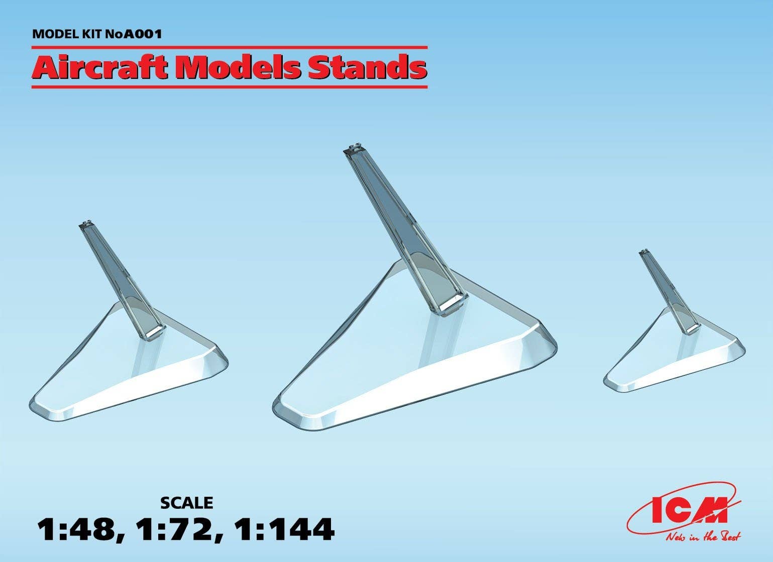ICM Aircraft Models Stands (1:48, 1:72, 1:144) | 4823044403523