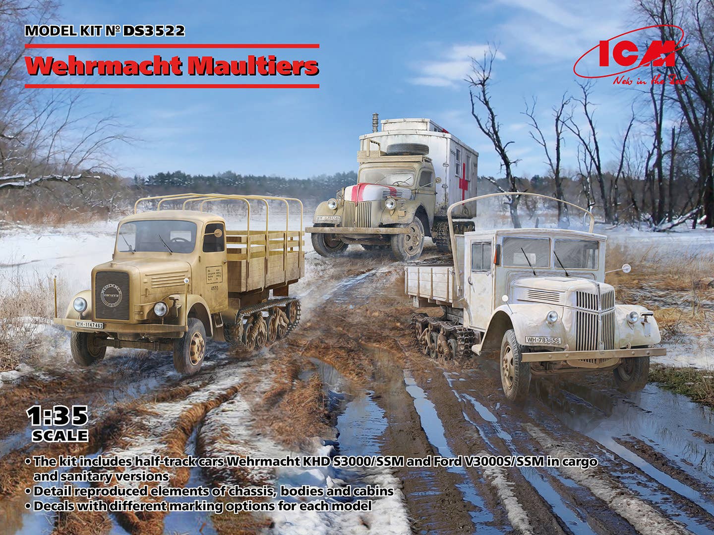 ICM 1/35 Wehrmacht Maultiers | 4823044410705