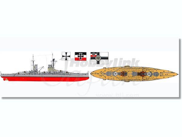 ICM 1/350 Konig, WWI German Battleship | 4823044400904