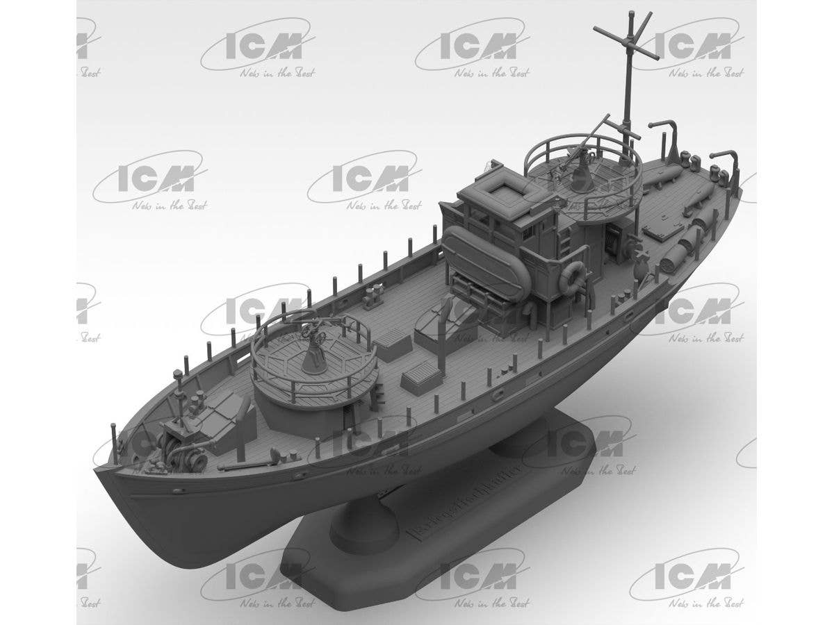 ICM 1/144 KFK Kriegsfischkutter, WWII German multi-purpose boat (100% new molds), Boat | 4823044409617