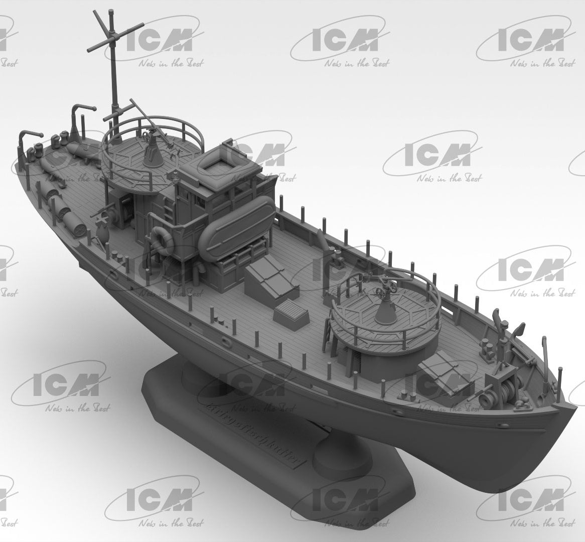 ICM 1/144 KFK Kriegsfischkutter, WWII German multi-purpose boat (100% new molds), Boat