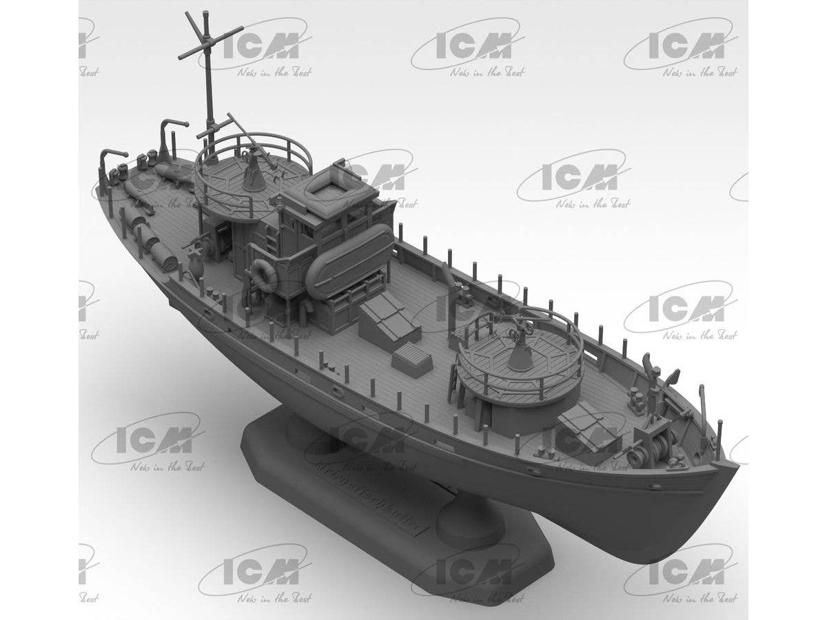 ICM 1/144 KFK Kriegsfischkutter, WWII German multi-purpose boat (100% new molds), Boat | 4823044409617