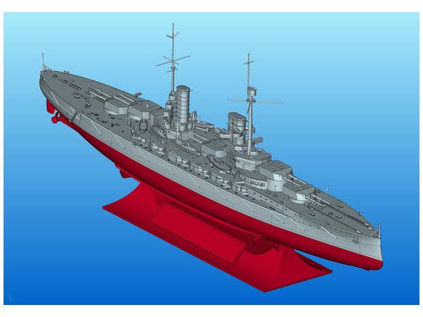 ICM 1/700 Kronprinz (full hull & waterline), WWI German Battleship | 4823044404551