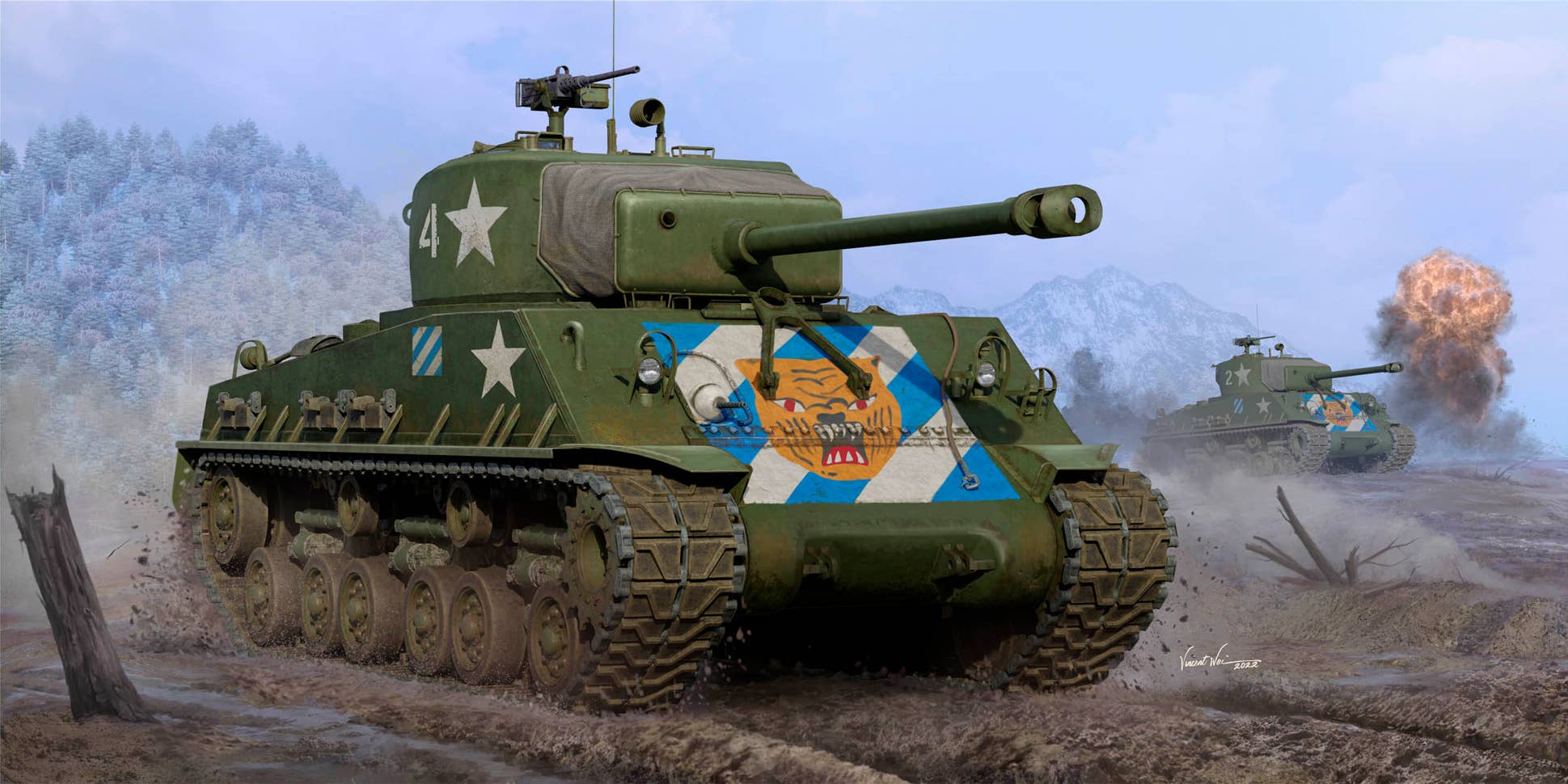 ILOVEKIT 1/16 M4A3E8 Medium Tank - Late | 9580208616209