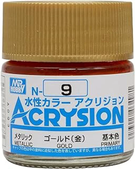 Mr Hobby Acrysion N9 - Gold (Metallic/Primary) | 4973028927047