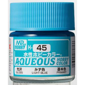 Mr Hobby AQUEOUS HOBBY COLOR - H45 GLOSS LIGHT BLUE (PRIMARY) | 4973028719215