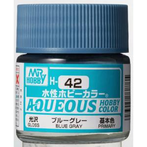 Mr Hobby AQUEOUS HOBBY COLOR - H42 GLOSS BLUE GRAY (PRIMARY) | 4973028719185