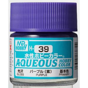 Mr Hobby AQUEOUS HOBBY COLOR - H39 GLOSS PURPLE (PRIMARY) | 4973028719154