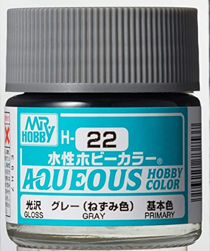 Mr Hobby AQUEOUS HOBBY COLOR - H22 GLOSS GRAY (PRIMARY) | 4973028718980