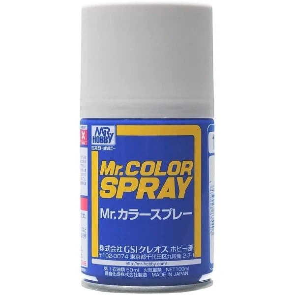 Mr Hobby Mr Color Spray - S11 Light Gull Gray (Semi-Gloss/Aircraft) | 4973028928181