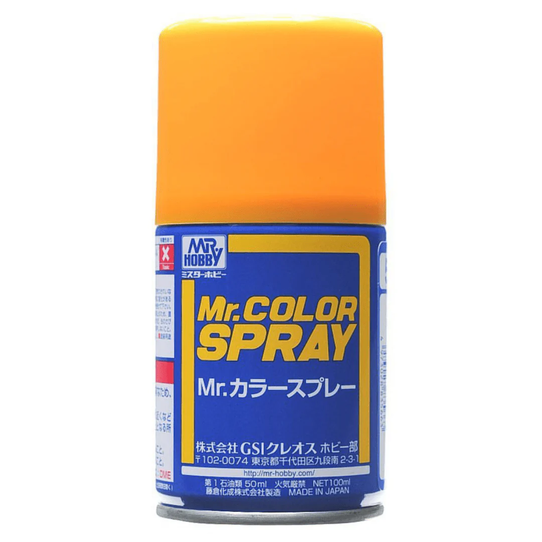Mr Hobby Mr Color Spray - S58 Orange Yellow (Semi-Gloss/Aircraft) | 4973028928440