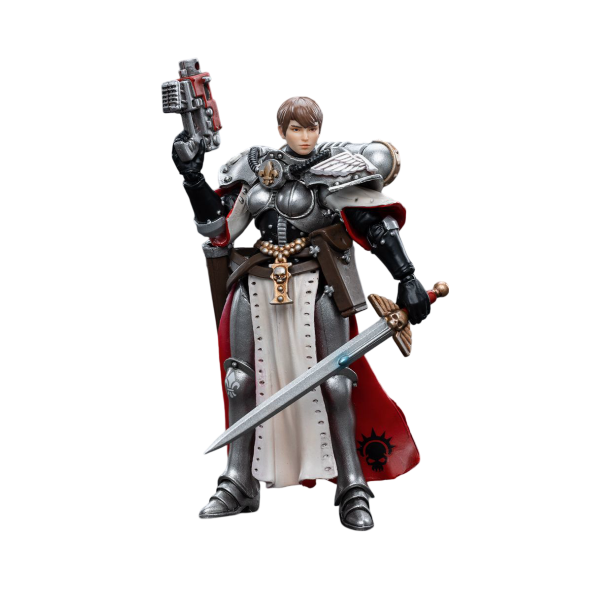 Joy Toy Warhammer 40K-Adepta Sororitas Battle Sisters Order of the Argent Shroud Sister Superior Evinka | 6973130374614