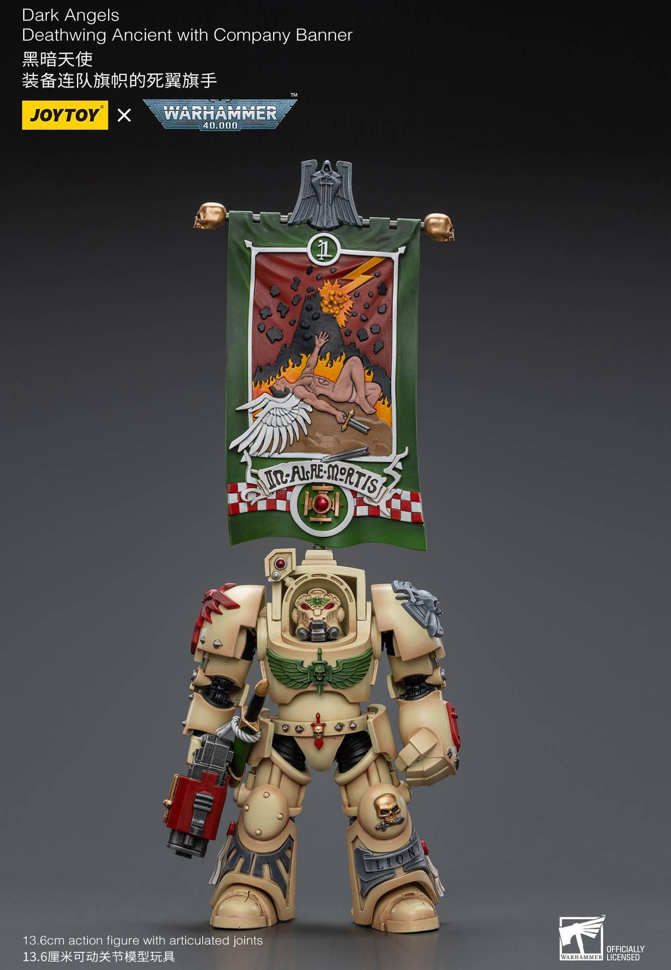 Joy Toy Dark Angels Deathwing Ancient with Company Banner | 6973130379176