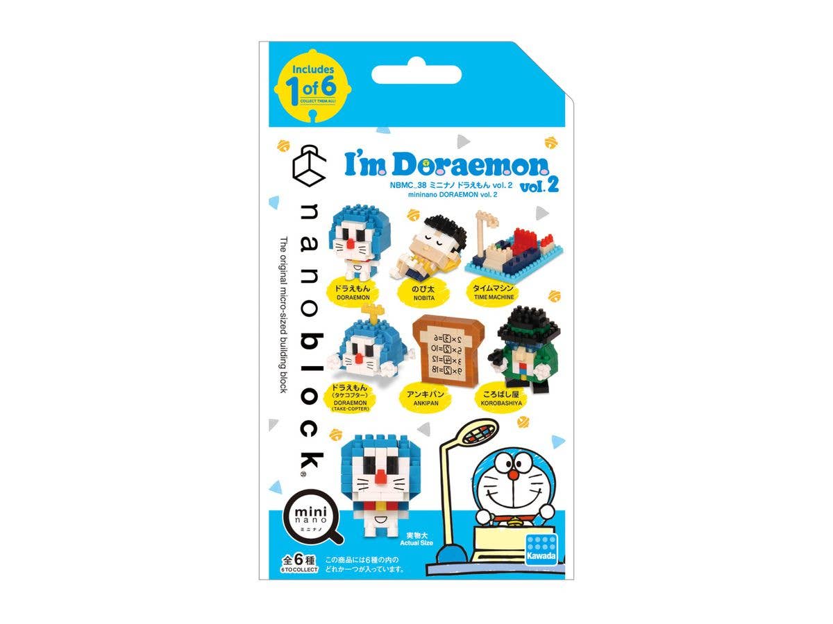 Nanoblock mininano Series Doraemon vol.2 "Doraemon ", Blind Box of 6 | 4972825224014