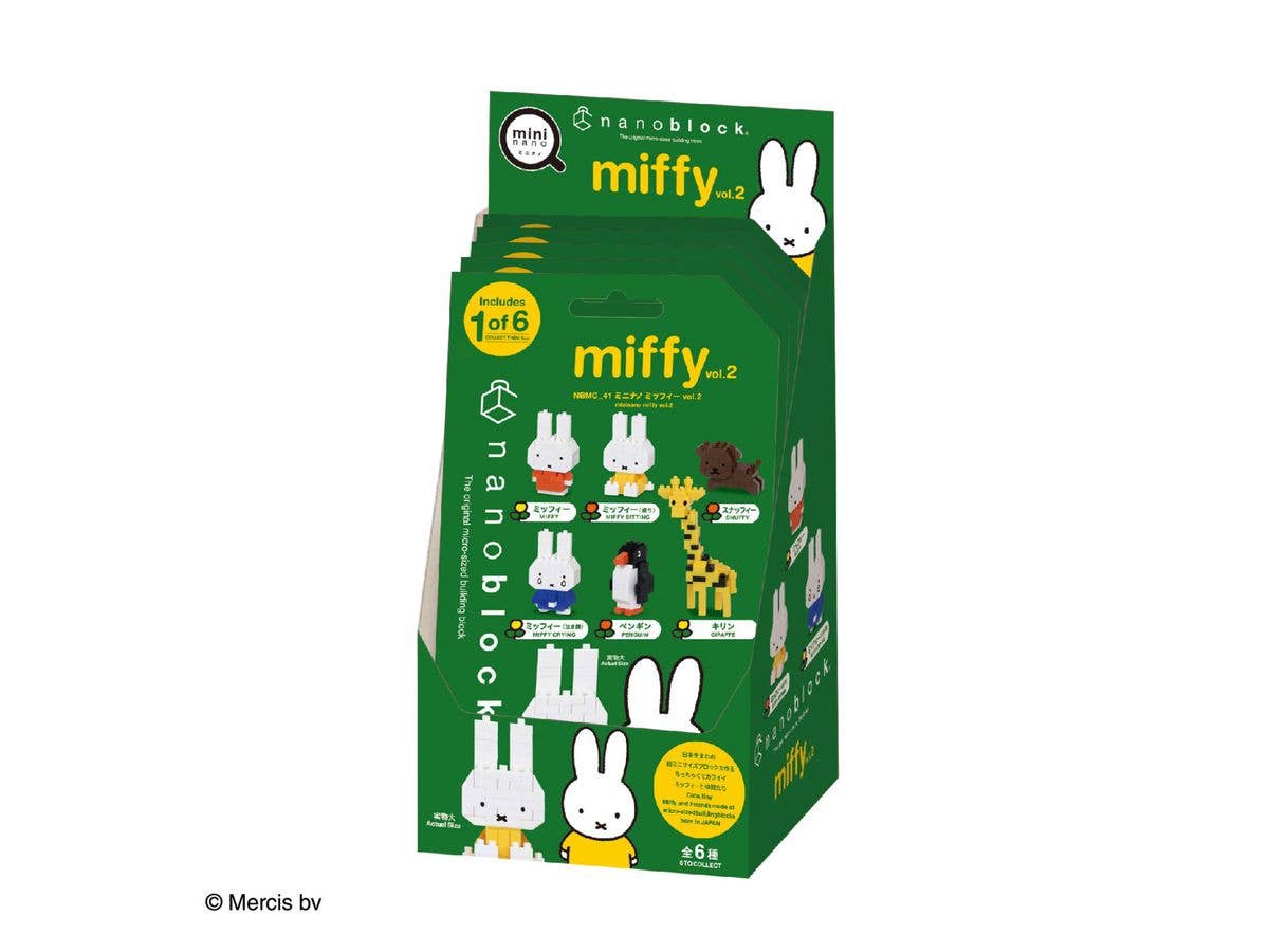 Kawada Miffy Assortment 2 (Blind Box), "Miffy", Nanoblock Mininano Series (Box/6) | 4972825224021