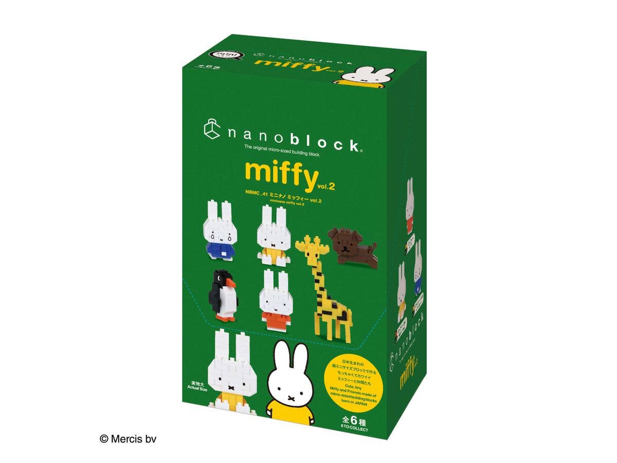 Kawada Miffy Assortment 2 (Blind Box), "Miffy", Nanoblock Mininano Series (Box/6) | 4972825224021