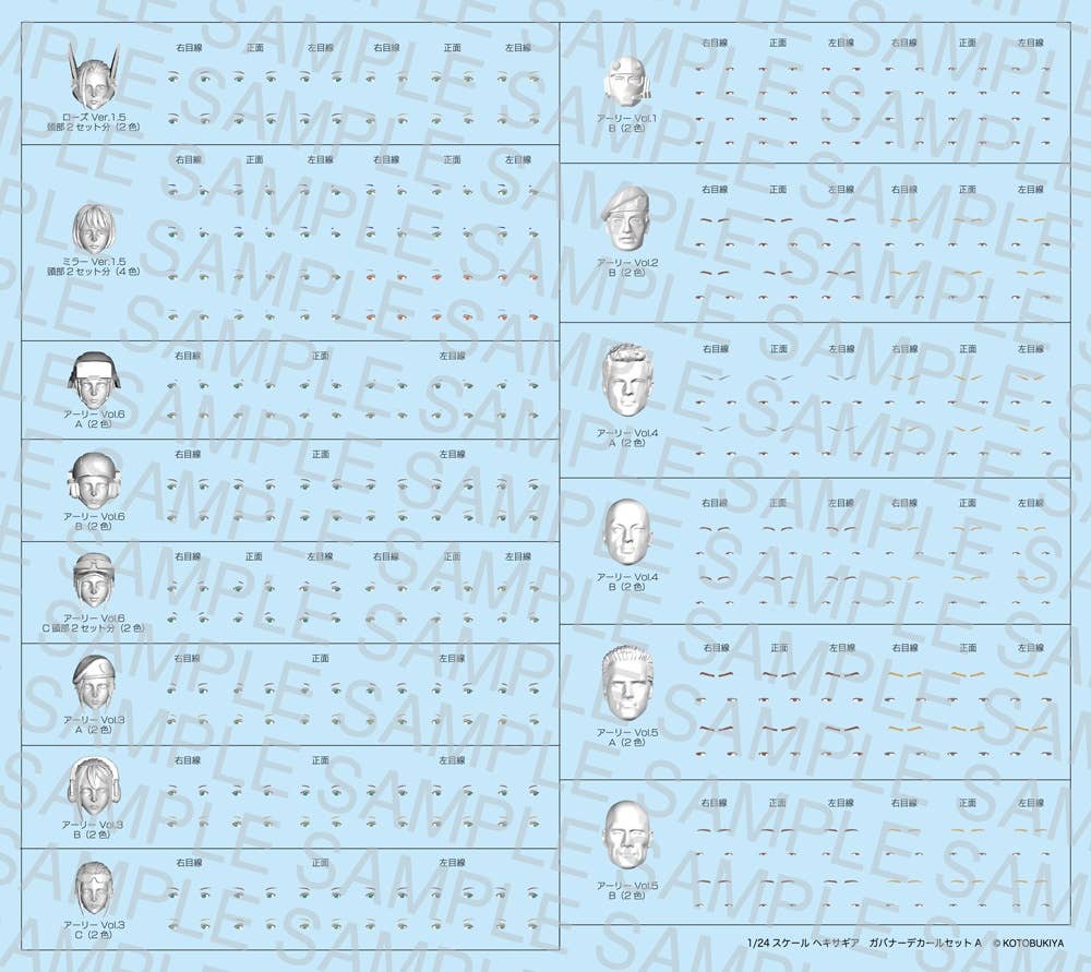 Kotobukiya 1/24 Hexa Gear Series Governor Decal Set Type-A | 4934054044429