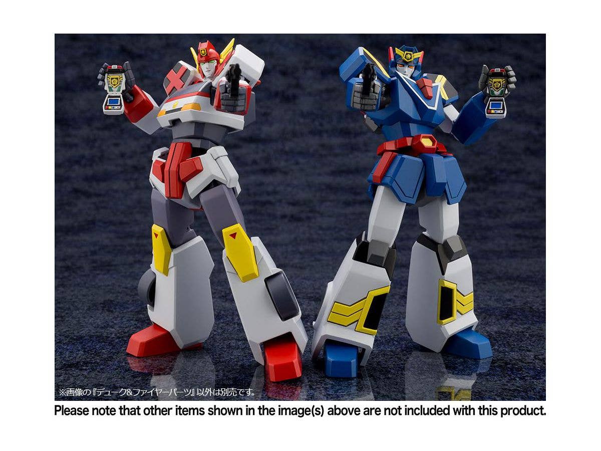 Kotobukiya The Brave Police J-Decker Series Duke & Fire Parts, Action Figure Kit | 4934054023851
