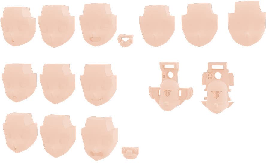 KOTOBUKIYA MEGAMI DEVICE M.S.G 05 FACE SET SOL SKIN COLOR C | 4934054053872