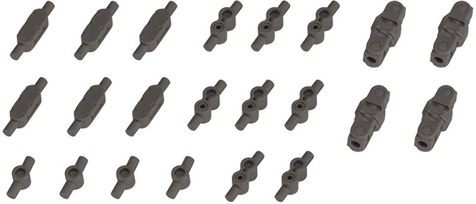 KOTOBUKIYA MECHA SUPPLY20 JOINT SET Type D GUNMETALLIC Ver. | 4934054062959