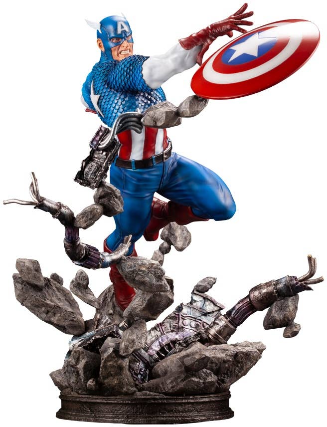 Kotobukiya 1/6 Captain America Avengers Fine Art Statue, Marvel Universe Series | 4934054023943