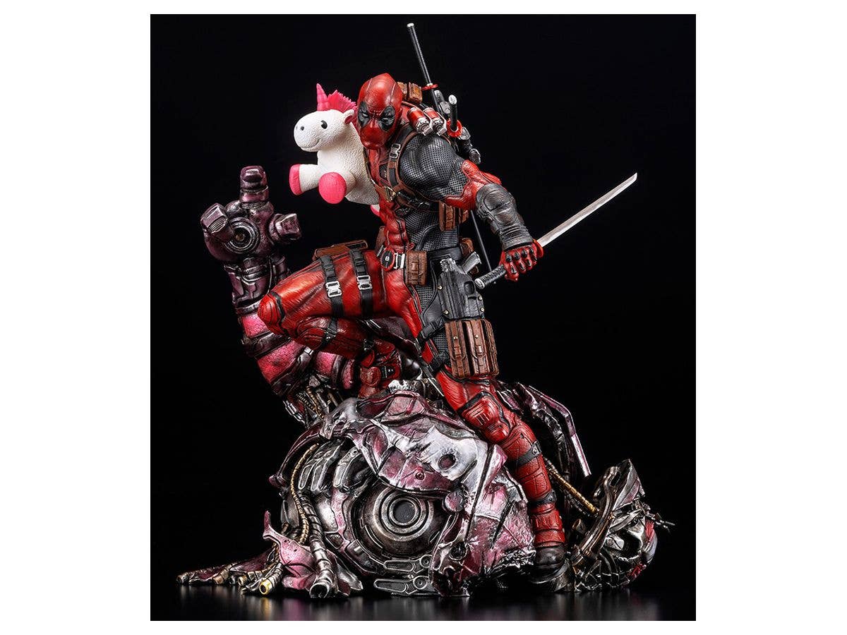 Kotobukiya 1/6 Marvel Universe Series Deadpool Fine Art Statue Signature Series -Featuring The Kucharek Brothers, Cold Cast Statue | 4934054035946
