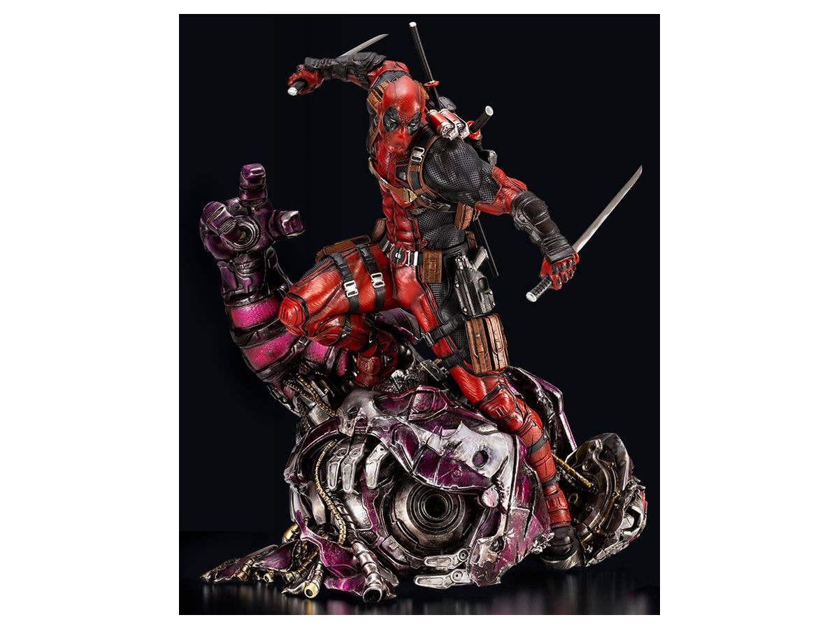 Kotobukiya 1/6 Marvel Universe Series Deadpool Fine Art Statue Signature Series -Featuring The Kucharek Brothers, Cold Cast Statue | 4934054035946